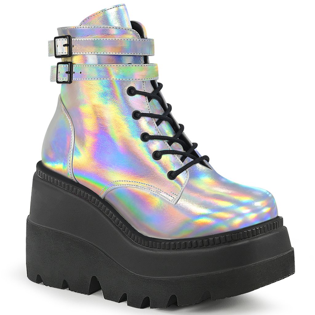 Bottines Demonia Shaker 52 Hologramme Femme - Argent 43150-ZEHI